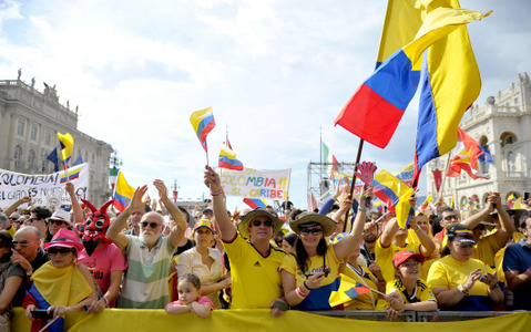【山口和幸の茶輪記】サッカーW杯C組最強のコロンビアは国を挙げてのお祭り騒ぎ 画像