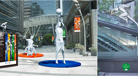 リオオリンピックの競技イメージ彫刻が東京ミッドタウンに登場 画像