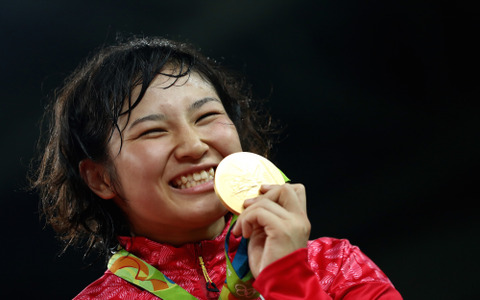 【リオ2016】レスリング・土性沙羅が女子69キロ級で金メダル 画像