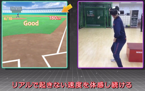 VRを使ったスポーツ選手用トレーニングツール「VRトレーニング」 画像