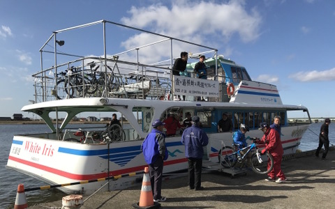 クルージングとサイクリングを1日で楽しむ「サイクルーズ」が霞ヶ浦に就航 画像