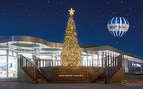 【クリスマス】高さ6mの巨大ツリー…BMW、お台場の新拠点でイベント 画像