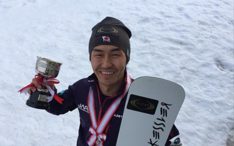 スノーボード・アルペン日本代表の斯波正樹、全日本スキー選手権スノーボード競技で優勝 画像