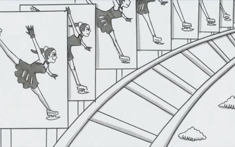 浅田真央の引退を受け鉄拳がパラパラ漫画を公開…栄光と挫折のジェットコースター 画像