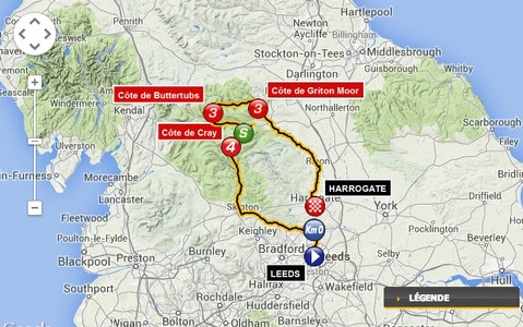 【ツール・ド・フランス14】第1ステージはイギリス・リーズからハロゲート190.5km 画像