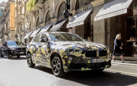 BMW X2、プロトタイプがミラノに出現…メーカー「拡散希望」 画像
