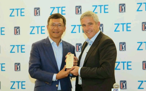 ZTE、米国男子PGAツアーと公式スマートフォン契約を締結 画像