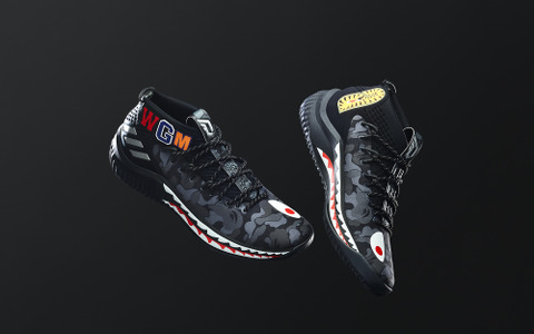 アディダス×ベイプ「adidas Basketball by BAPE DAME 4」発売 画像