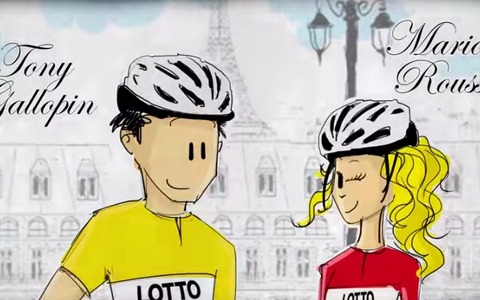 【ツール・ド・フランス14】ガロパンと話題のガールフレンドがアニメに 画像