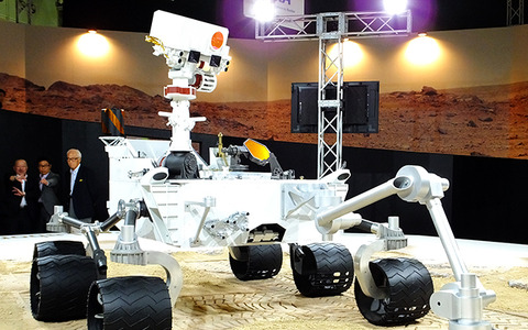【宇宙博14】火星探査キュリオシティ、原寸モデルが登場 画像