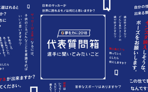 サッカー日本代表26名がファンの質問に回答！動画「代表質問箱II」公開 画像