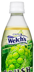 カルピス、皮ごとクラッシュしたマスカットと炭酸「Welch'sウェルチ」発売 画像