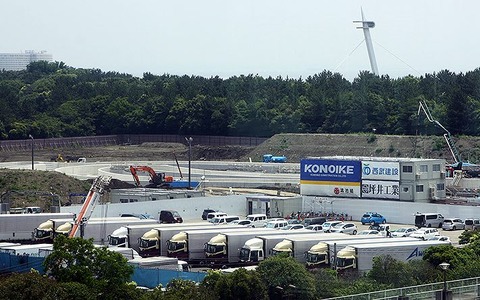 東京五輪、カヌー・スラローム会場の会場が見えてきた 画像