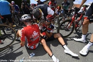 ツール・ド・フランス第9ステージのケガでビヤモーズとククレールが棄権 画像