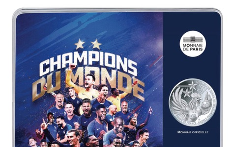 フランスサッカー連盟公認「フランス代表チーム優勝記念コイン」発売 画像