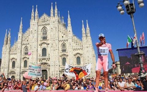 コンタドールがジロ・デ・イタリアで総合優勝 画像