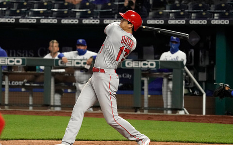 【MLB】大谷翔平、衝撃の「ロケット」二塁打　打球速度191.5キロ超えは史上5人目 画像