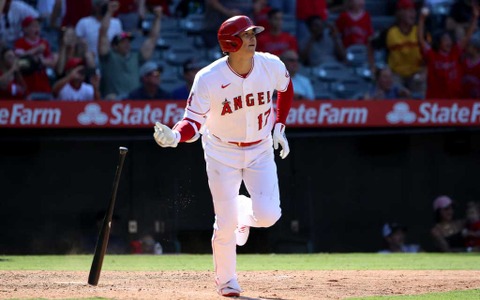 【MLB】大谷翔平、5打席連続三振も9回裏ツーアウトから34号2ラン 画像