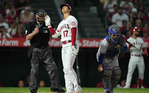 【MLB】大谷翔平、“疑惑の判定”に泣かされる　SNSでは球審に怒りの声「ザ・オオタニゾーン」 画像