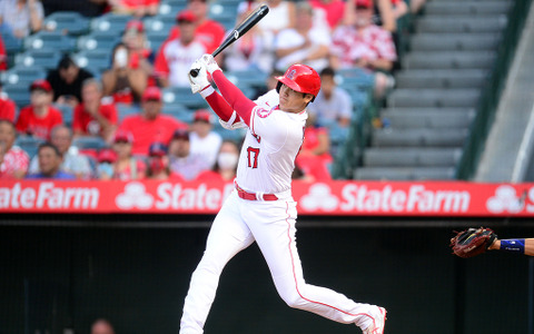 【MLB】大谷翔平、復調予感の大飛球　MLB公式のMVP予想は「ゲレーロJr.がオオタニを超えることはない」 画像