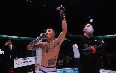 【格闘技／RIZIN TRIGGER 1st】萩原京平、地元・神戸の再起戦で“TKO勝利” 大晦日は「ドミネーター選手やりましょう」 画像