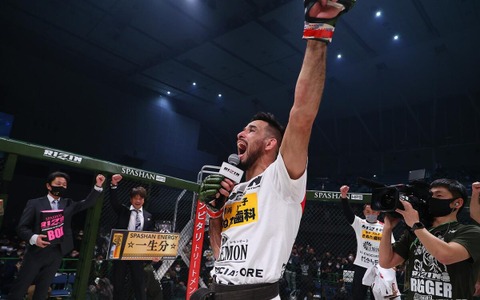 【格闘技／RIZIN TRIGGER 2nd】クレベル・コイケ、朝倉未来“失神KO”以来の佐々木戦でも一本勝ち　「私はフェザー級ナンバーワン」 画像