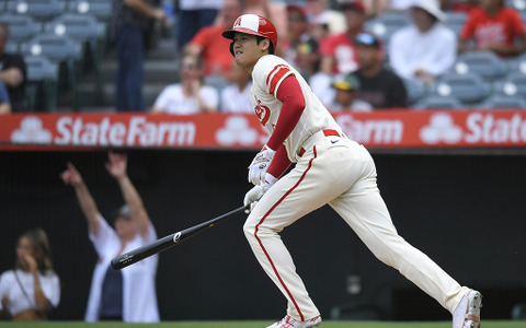 【MLB】大谷翔平、今季23号先制弾は左中間への170キロ・ライナー　現地実況は「信じられない！　スゴイ！」 画像