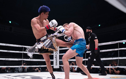 【RISE × SHOOT BOXING】原口健飛、宿敵GLORYの世界強豪に“リベンジ”V　来場した武尊と皇治に「勇気もらった」 画像