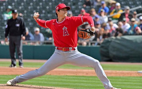 【MLB】大谷翔平、藤浪相手に今季初登板で完璧KO投球　WBCに向け準備万端 画像