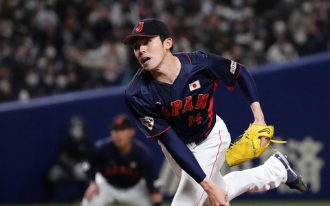 【WBC】佐々木朗希、大谷翔平に並ぶ日本人最速165キロ　初回苦しむも3回1安打3K無失点で好調継続 画像