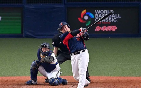 【WBC】侍ジャパン・山川穂高にも待望の一発、大谷翔平もスタンドとともに「どすこい！」 画像