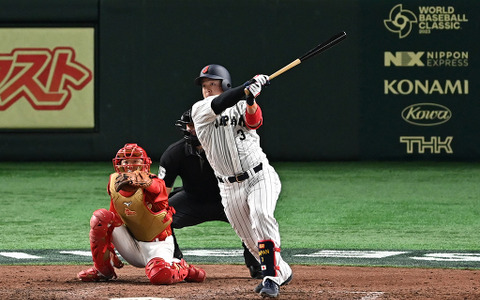 【WBC】侍ジャパン、牧秀悟が日本今大会“第1号”　ライトへの本塁打で初陣中国相手に貴重な追加点 画像