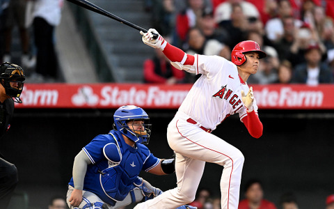 【MLB】大谷翔平、反撃の狼煙・右翼線への技あり二塁打　トラウト逆転弾でエ軍が打撃戦を制す 画像