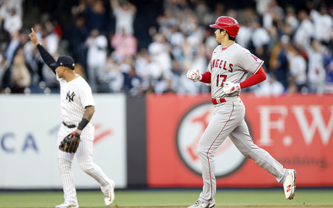 【MLB】大谷翔平、125メートル大飛球第5号をジャッジに強奪される　「ホームラン泥棒」と実況も落胆 画像