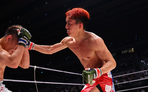 【RIZIN.42】朝倉海、元谷のレバーをえぐる“強烈”左ヒザ一発で悶絶KO　492日ぶり復帰戦勝利「アーチュレッタをぶっ飛ばす」 画像