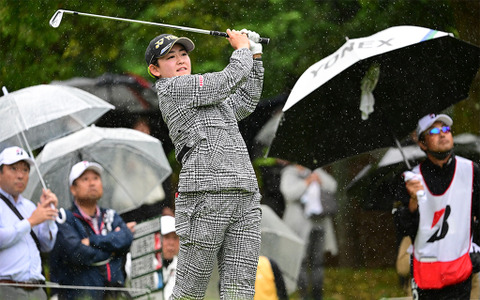 【女子ゴルフ】岩井明愛が暫定首位、悪天候のためサスペンデッド　ブリヂストンレディスオープン2日目 画像