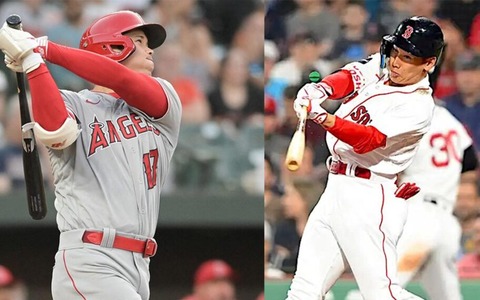 【MLB】絶好調の大谷翔平と4安打復調の吉田正尚　3割超えの2人に高まるイチロー、松井秀喜以来の“偉業” 画像