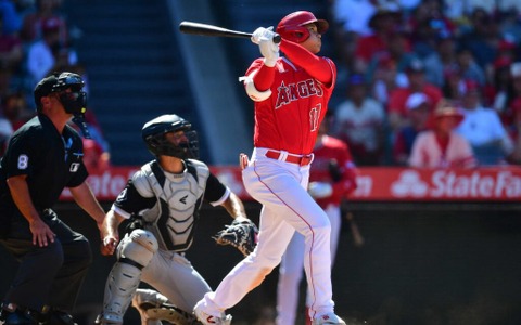 【MLB】大谷翔平、134メートル特大29号は“ゴジラ超え”と球団新の月間14本　実況も「信じられない」と絶句 画像