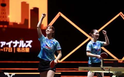 長﨑美柚、木原美悠が台湾ペアにストレートで日本大会制覇に王手　中国最強ペア撃破へ意気込み「お互い最高のプレーを」【WTT女子ファイナルズ】 画像