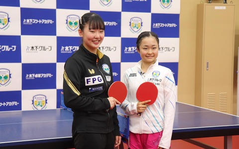 卓球張本美和、フィギュア島田麻央と緊張の“15歳対談”　キャリアや試合への向き合い方など語る「大丈夫なくらい練習する」 画像