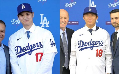 【MLB】フリーマンの美人妻、大谷翔平と山本由伸入りのTシャツ“着画”を公開　新生ドジャースの「トップ4選手」とは…… 画像