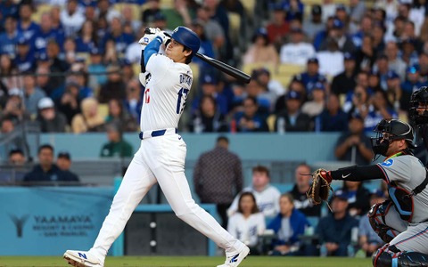 【MLB】大谷翔平の紹介に「未来永劫でてくる実況」 今季11号アーチ“異次元”の打球音に米記者反応 画像