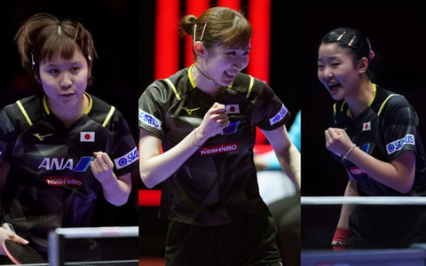 パリ五輪で団体金狙う日本女子卓球“五輪トリオ” 大本命の中国がメンバー発表、カギ握るのは孫穎莎対策とダブルス強化 画像