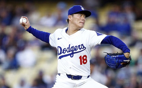 【MLB】山本由伸、自己最多100球の力投で5勝目　ロバーツ監督「スライダーを増やし、速球にも力があった」と分析 画像