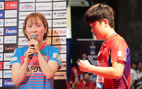 平野美宇、張本美和がけん引のKA神奈川が首位 男子は戸上隼輔擁するKM東京が首位、張本智和が君臨の琉球は2位通過【Tリーグ】 画像