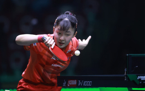 張本美和、イタリア人選手に安定感ある戦い ストレートで8強入り、平野美宇対陳夢の勝者と対戦へ【サウジスマッシュ】 画像
