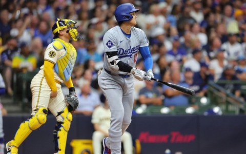 【MLB】大谷翔平、左翼への驚愕424フィート弾「信じられない」　復帰のベッツといきなり競演、36号でオズナを離し単独首位 画像