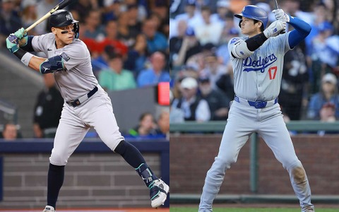 【MLB】大谷翔平とジャッジが最多アーチ争い、後半戦「本塁打数ランキング」 直近“5戦5発”のシュワーバーが猛追の兆し 画像