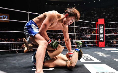 【RIZIN】朝倉未来軍、連勝　BD安井飛馬が完勝でプロ3連勝、驚異の“テイクダウン能力”で黒薔薇くんを圧倒 画像