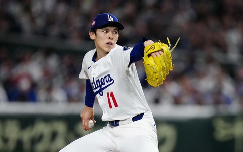 【MLB】160キロ超え連発も……制球に苦しんだ佐々木朗希 ロバーツ監督は「感情やアドレナリンを抑えるのが難しかったようだ」と指摘 画像